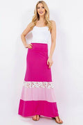 Celeste Full Size Color Block Tube Maxi Dress Plus Size - Hovatok
