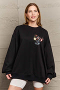 Simply Love Full Size Flower Graphic Sweatshirt - Hovatok