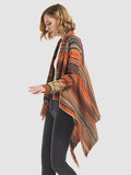 Angel Wings Tassel Striped Open Front Long Sleeve Cardigan - Hovatok