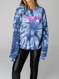 WEEKEND LOVER Graphic Tie-Dye Sweatshirt - Hovatok