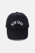 Zenana Embroidered City Baseball Cap - Hovatok