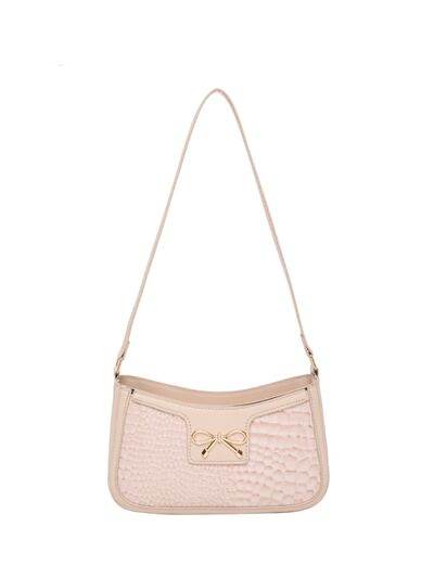 Bow PU Leather Shoulder Bag - Hovatok