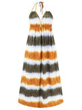 Tie-Dye Halter Neck Dress - Hovatok