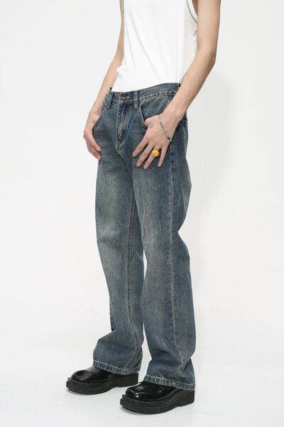 Mid Rise Jeans with Pockets - Hovatok