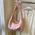 Pleated Dumpling Crossbody Bag - Hovatok