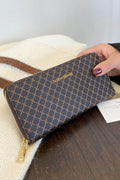PU Leather Plaid Wallet - Hovatok