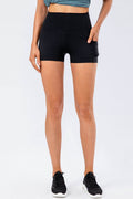 Slim Fit Wide Waistband Sports Shorts - Hovatok