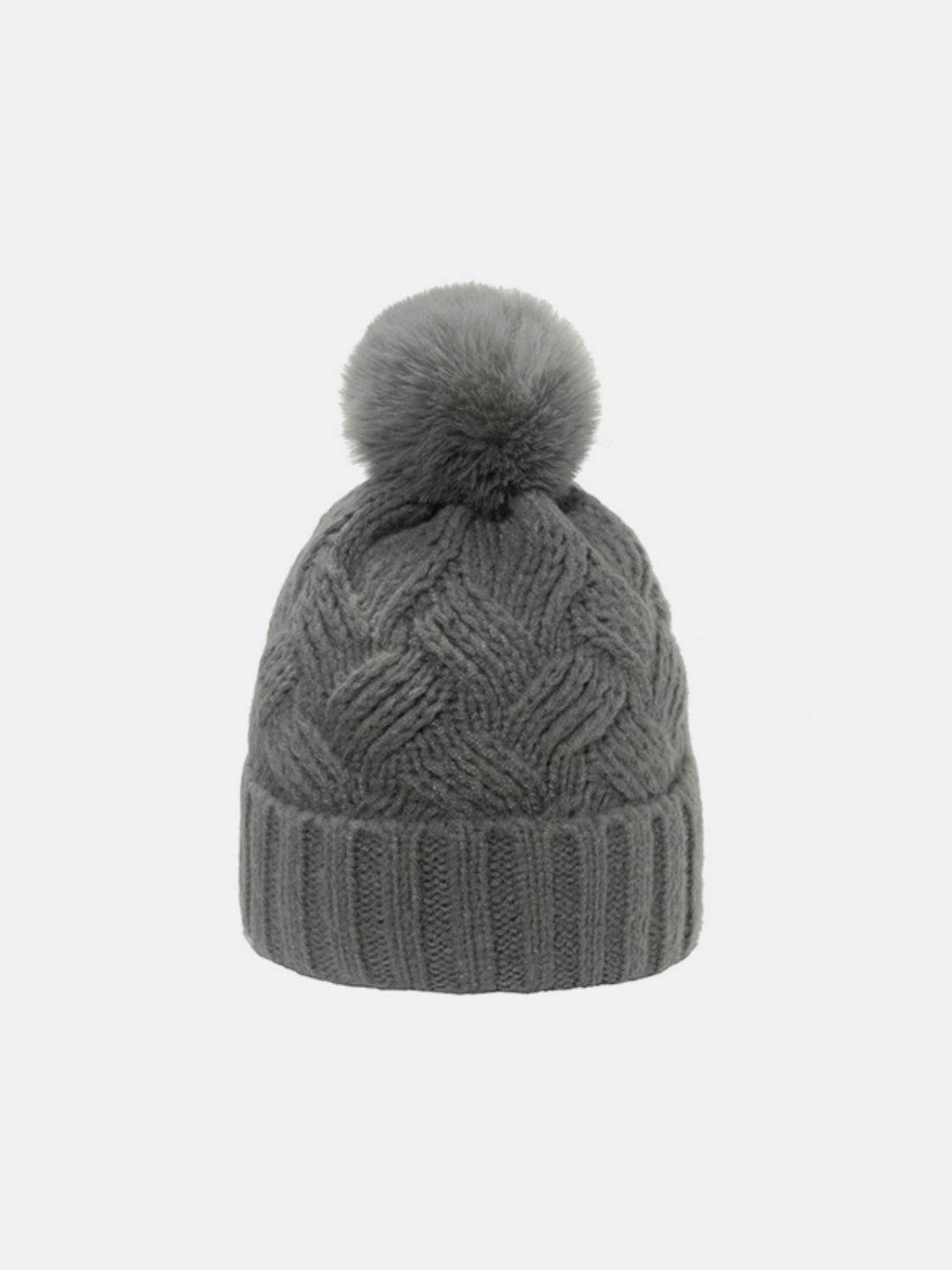Roll Rim Cable-Knit Hat - Hovatok