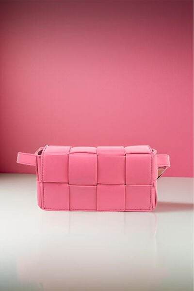 Zenana Vegan Leather Woven Crossbody Bag - Hovatok