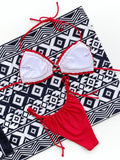Frill Trill Halter Neck Bikini Set - Hovatok