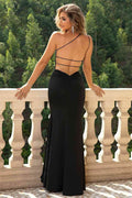 One-Shoulder Backless Maxi Dress - Hovatok