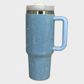 Rhinestone Stainless Steel Tumbler with Straw - Hovatok