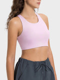 Millennia Cutout Round Neck Active Tank - Hovatok