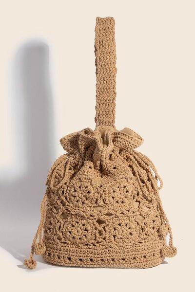 Fame Intricate Braided Single Strap Drawstring Bag - Hovatok