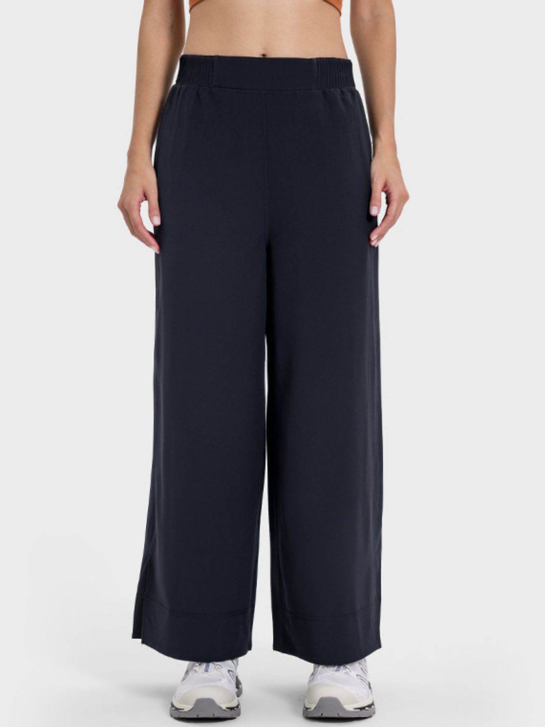 Millennia Slit Wide Leg Active Pants - Hovatok