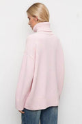 Basic Bae Turtleneck Dropped Shoulder Long Sleeve Sweater - Hovatok