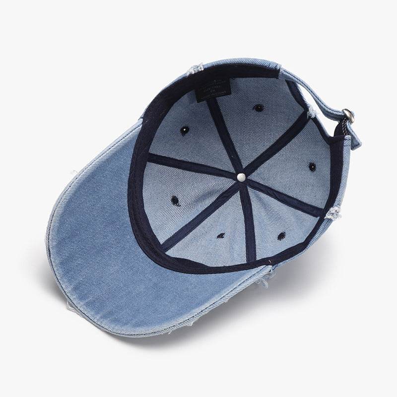 Raw Hem Cotton Baseball Cap - Hovatok