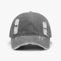 Distressed Adjustable Cotton Baseball Cap - Hovatok