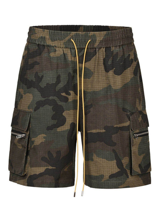 Men's Drawstring Camouflage Shorts - Hovatok