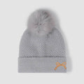 Thermal Bow Knit Hat with Pompom - Hovatok