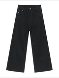 Wide Leg Jeans with Pockets - Hovatok