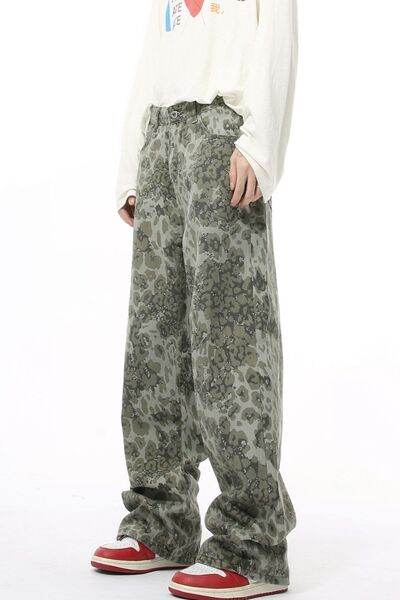 Camouflage Jeans with Pockets - Hovatok