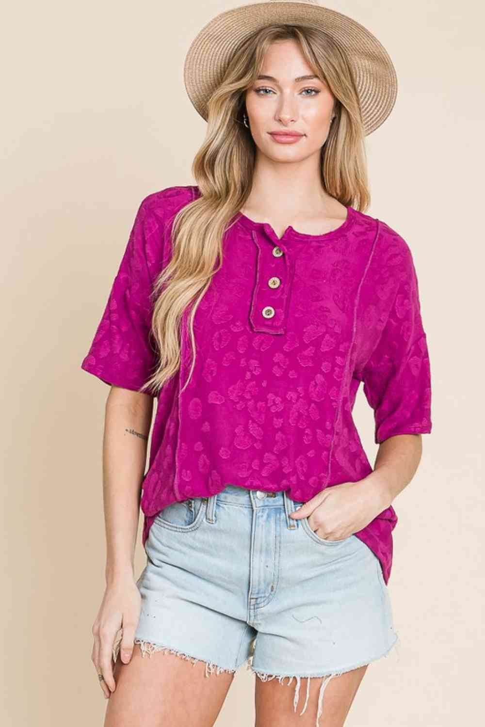 BOMBOM At The Fair Animal Textured Top - Hovatok