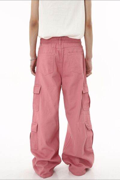 Wide Leg Cargo Jeans - Hovatok