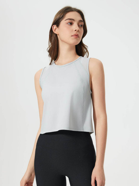 Millennia Round Neck Cropped Active Tank - Hovatok
