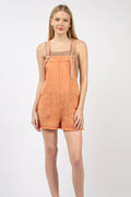 VERY J Washed Frayed Hem Denim Overall - Hovatok