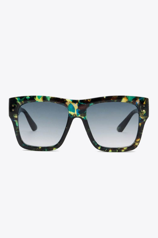 UV400 Patterned Polycarbonate Square Sunglasses - Hovatok