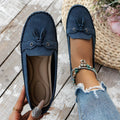 PU Leather Flat Loafers - Hovatok