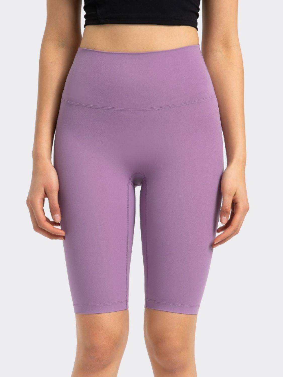 Millennia High Rise Wide Waistband Active Shorts - Hovatok