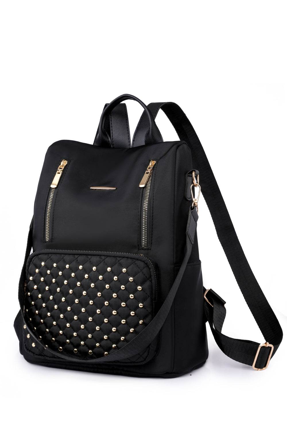 Zipper Pocket Beaded Backpack - Hovatok