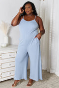 Basic Bae Full Size Spaghetti Strap V-Neck Jumpsuit - Hovatok