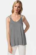 Basic Bae Bamboo Scoop Neck Double Spaghetti Straps Cami - Hovatok