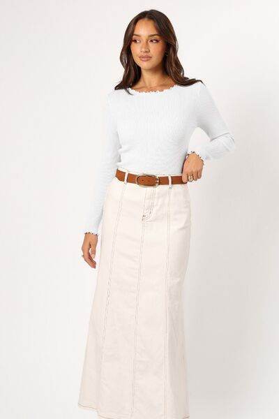 Lettuce Edge Round Neck Long Sleeve T-Shirt - Hovatok