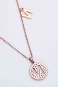 Adored Moissanite K to T Pendant Necklace - Hovatok
