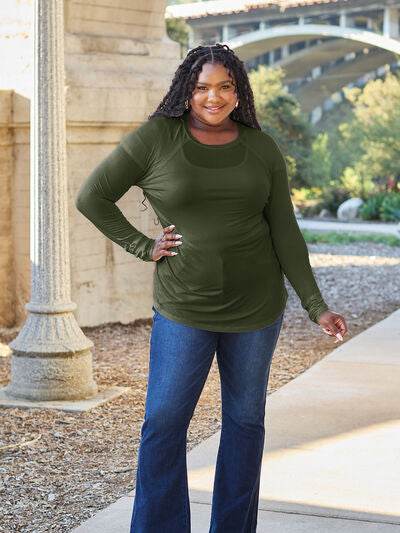 Basic Bae Full Size Round Neck Long Sleeve T-Shirt - Hovatok