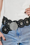 Round Shape PU Leather Belt - Hovatok