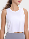 Millennia Drawstring Cutout Round Neck Active Tank - Hovatok