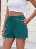 Florira Texture Drawstring Shorts - Hovatok