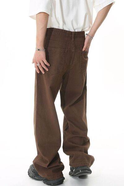 Men's Mid-Rise Straight-Leg Jeans - Hovatok