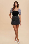Annie Wear Cargo Denim Mini Skirt - Hovatok
