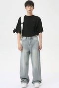 Wide Leg Jeans with Pockets - Hovatok