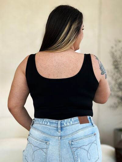 Basic Bae Full Size Square Neck Sleeveless Bodysuit - Hovatok