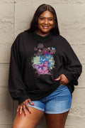Simply Love Simply Love Full Size Butterfly Graphic Sweatshirt - Hovatok