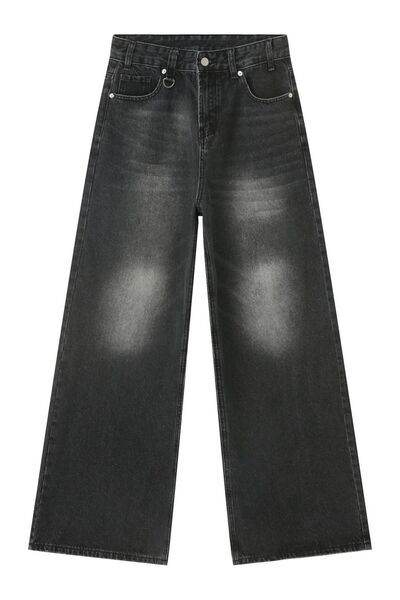 Wide Leg Jeans with Pockets - Hovatok