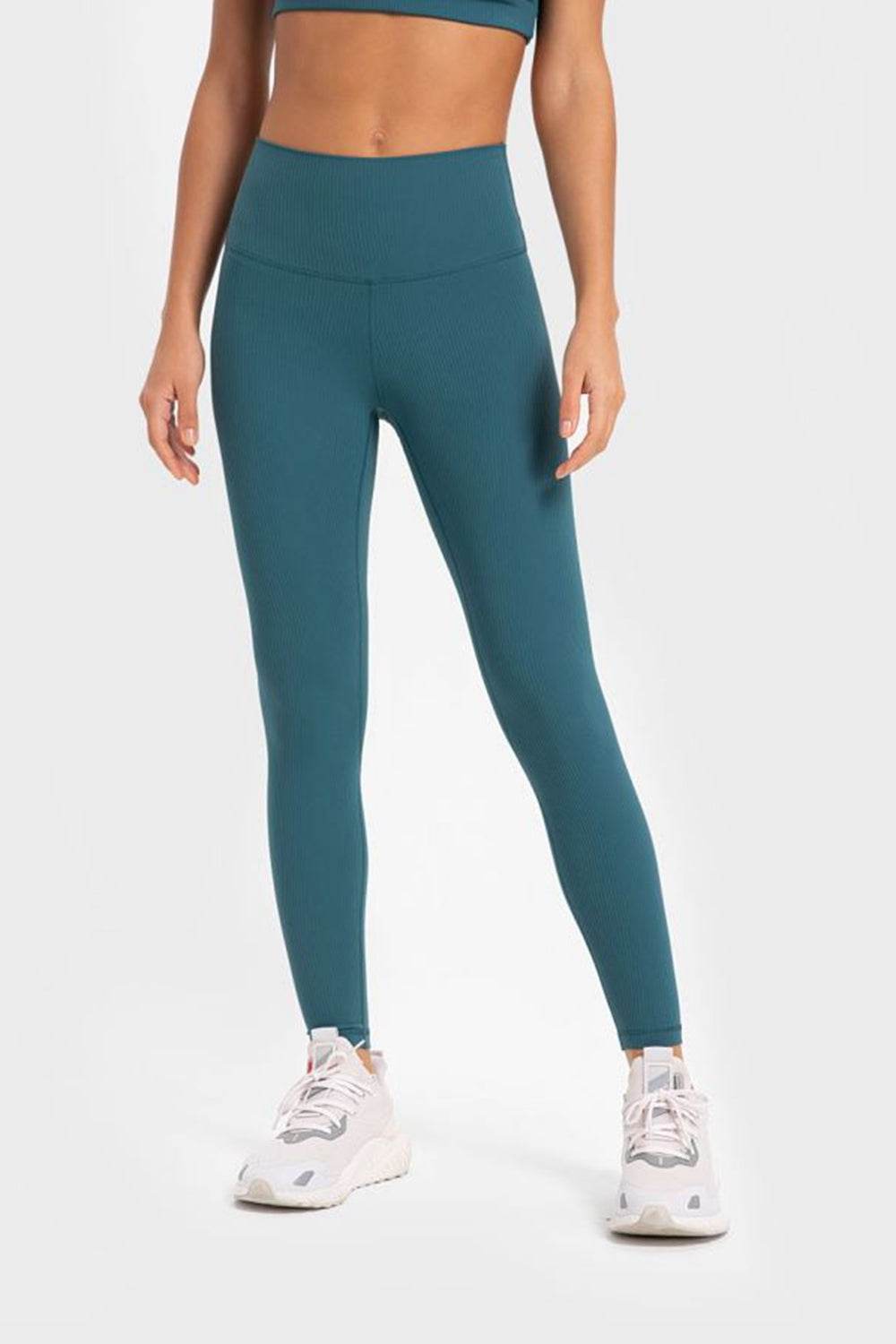 Millennia Highly Stretchy Wide Waistband Yoga Leggings - Hovatok