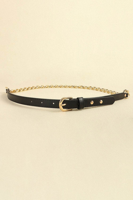 PU Leather Chain Belt - Hovatok
